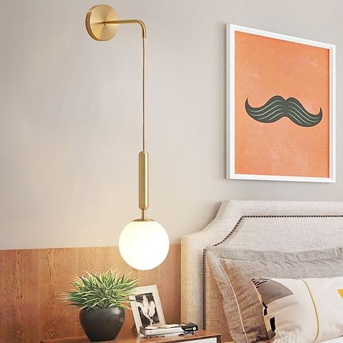 دیوارکوب مدرن همراه حباب  کد D150