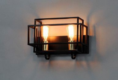 دیوارکوب دو شعله دارای سرپیچ e 27 کد D104.2